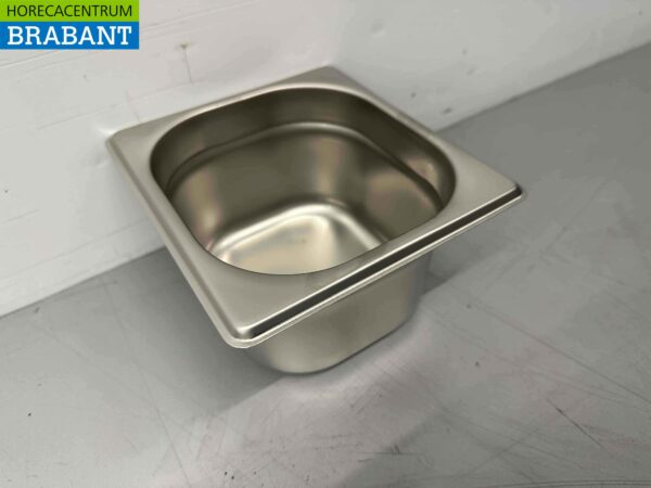RVS Gastronorm bak GN bak 1/6 Diepte 100 mm Horeca - Afbeelding 3