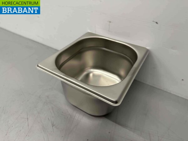 RVS Gastronorm bak GN bak 1/6 Diepte 100 mm Horeca - Afbeelding 4