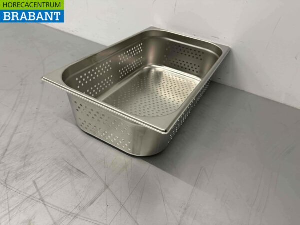 RVS Geperforeerde gastronorm bak GN bak 1/1 Diepte 150 mm Horeca - Afbeelding 4