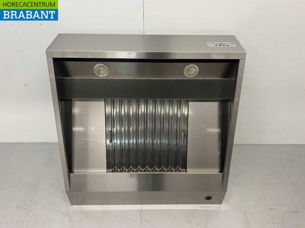 RVS Afzuigkap Dampkap Premium-line Motor 1500 kuub Schuin model 100 cm 230V Horeca