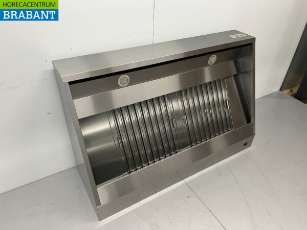 RVS Afzuigkap Dampkap Premium-line Motor 1500 kuub Schuin model 150 cm 230V Horeca - Afbeelding 2