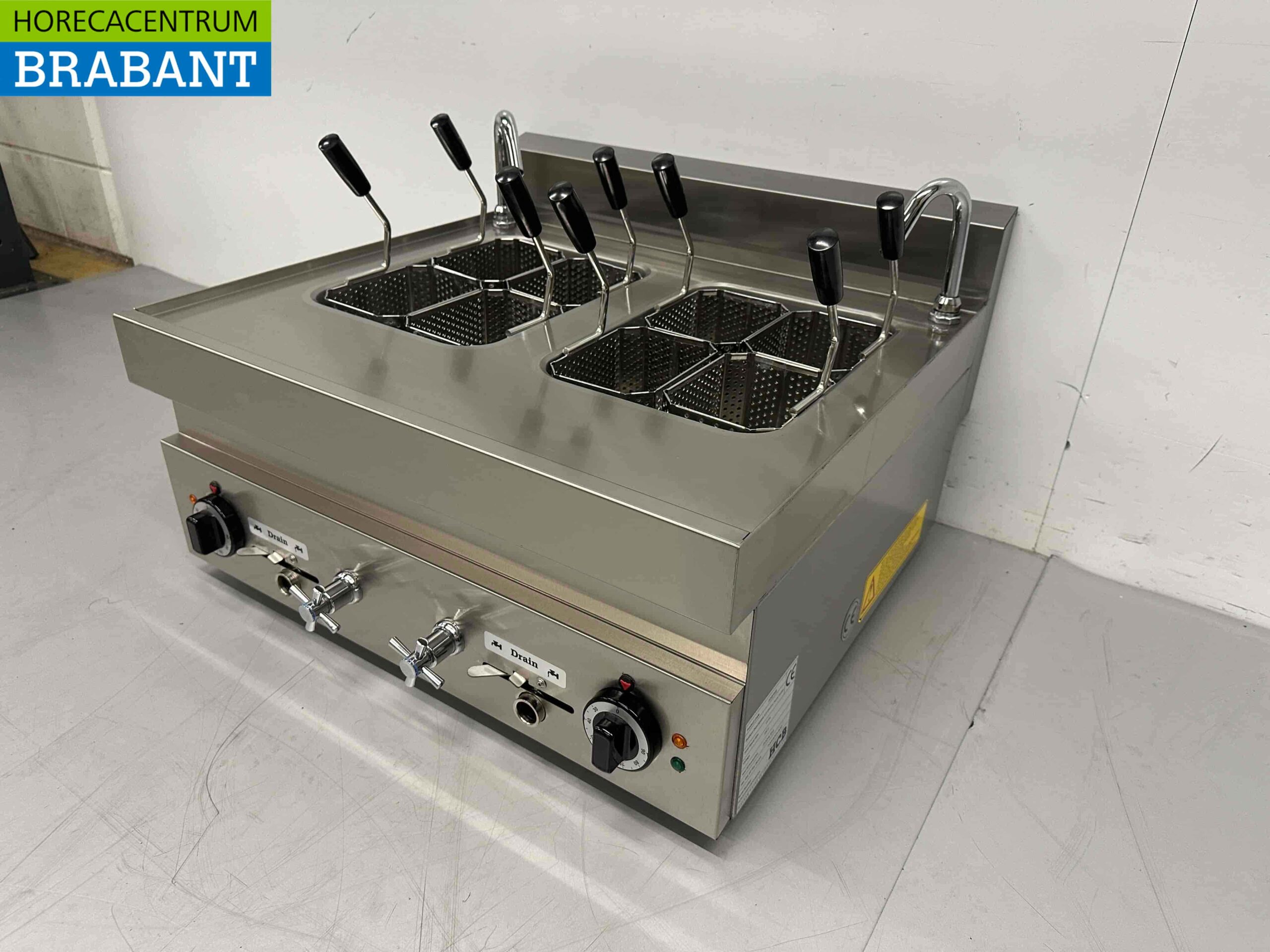 RVS Pastakoker 8 mandjes 2 x 12 liter 650 Serie 400V Horeca - Afbeelding 4