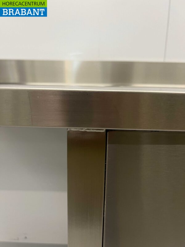 RVS Spoeltafel dubbele spoelbakken Premium-line 160 cm Horeca - Afbeelding 5