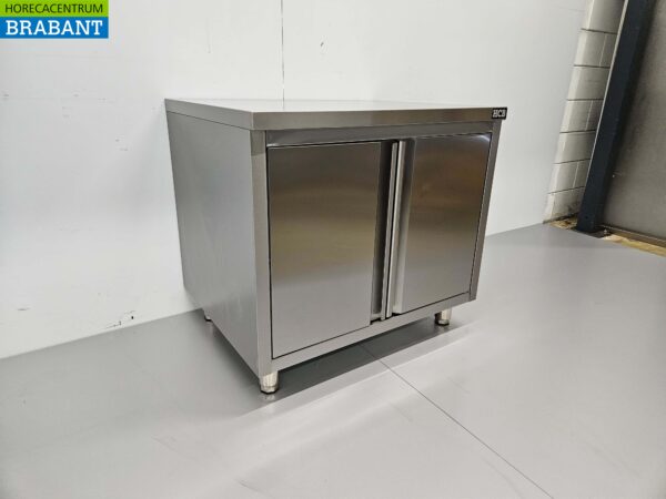 RVS Werkkast Kast 2 deuren Premium-line 90 cm Horeca - Afbeelding 3