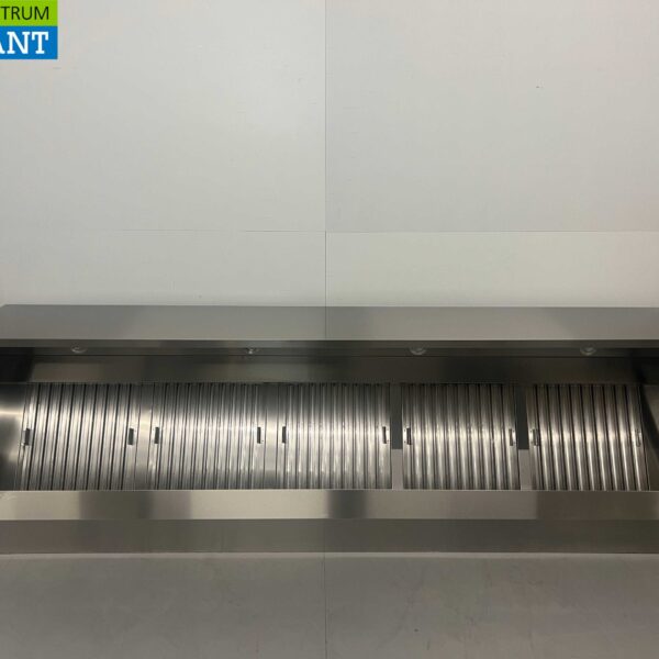 RVS Afzuigkap Dampkap Premium-line Motor 2500 kuub Box Doos model 300 cm 230V Horeca