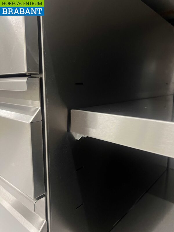 RVS Werkkast Kast Werktafel Premium-line 2 schuifdeuren en 3 laden 160 cm Horeca - Afbeelding 5