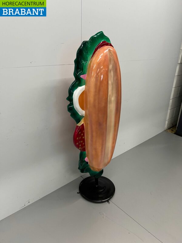 Polyester Broodje Gezond Pistolet 160 cm Reclame Stoepreclame Horeca - Afbeelding 2