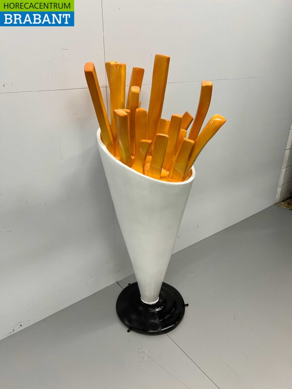 HCB Polyester Puntzak Friet Frietzak Patatzak 150 cm Reclame Stoepreclame Horeca - Afbeelding 2