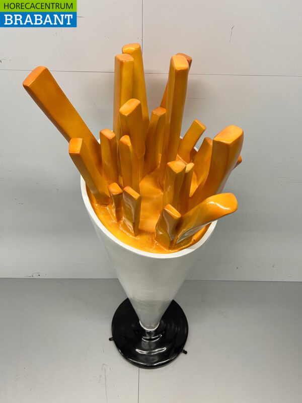 HCB Polyester Puntzak Friet Frietzak Patatzak 150 cm Reclame Stoepreclame Horeca - Afbeelding 5