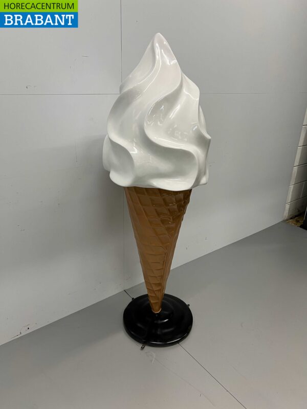 HCB Polyester ijshoorntje Softijs Hoorntje 160 cm Reclame Stoepreclame Horeca - Afbeelding 2