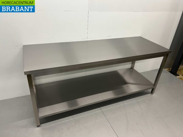 RVS Werktafel Tafel Premium-line 200 x 70 x 85 cm Horeca - Afbeelding 2