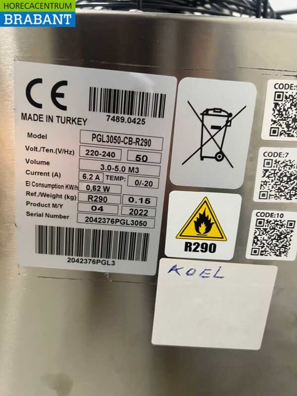 Combisteel Koelcelaggregaat Koelcel Insteekunit Monoblock Wandunit 5 m3 230V Horeca - Afbeelding 6