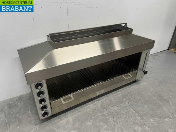 RVS Naomi Pitagrill Salamander grill 129 cm 400V Horeca - Afbeelding 2
