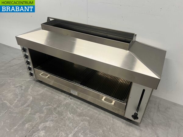 RVS Naomi Pitagrill Salamander grill 129 cm 400V Horeca - Afbeelding 3