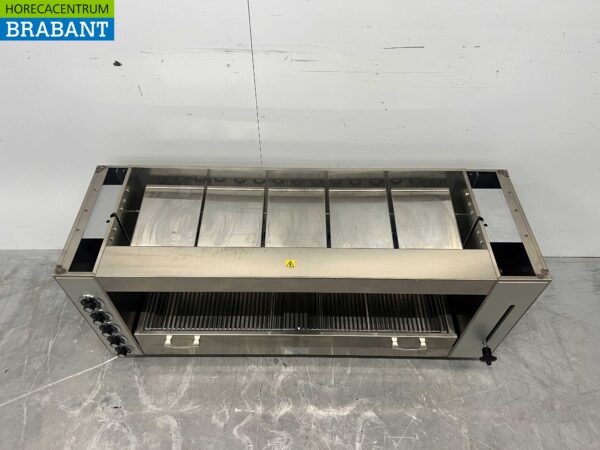RVS Naomi Pitagrill Salamander grill 129 cm 400V Horeca - Afbeelding 5