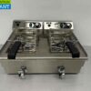 RVS Dubbele Friteuse Frituur 2 x 16 liter 2 x 230V Horeca - Afbeelding 7