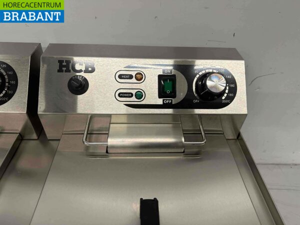 RVS Dubbele Friteuse Frituur 2 x 16 liter 2 x 230V Horeca - Afbeelding 8