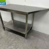 RVS Werktafel Tafel 140/100 x 60 x 90 cm Horeca - Afbeelding 2