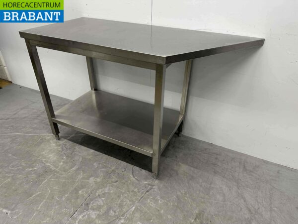 RVS Werktafel Tafel 140/100 x 60 x 90 cm Horeca - Afbeelding 2