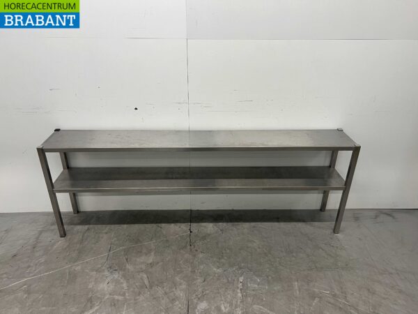 RVS Dubbele Etagère Brug 200 x 30 x 70 cm Horeca