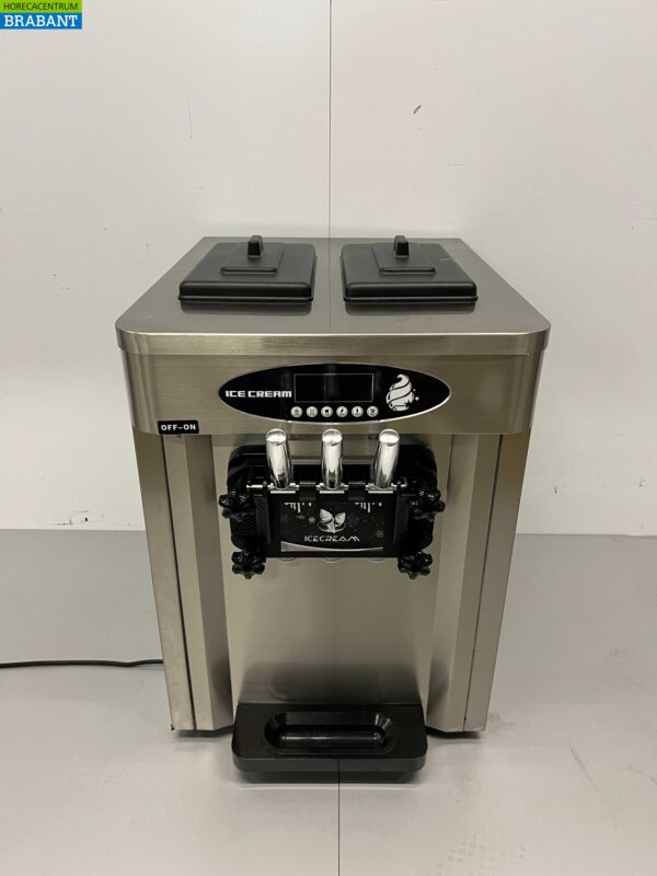 RVS Softijsmachine 2 smaken 230V Horeca