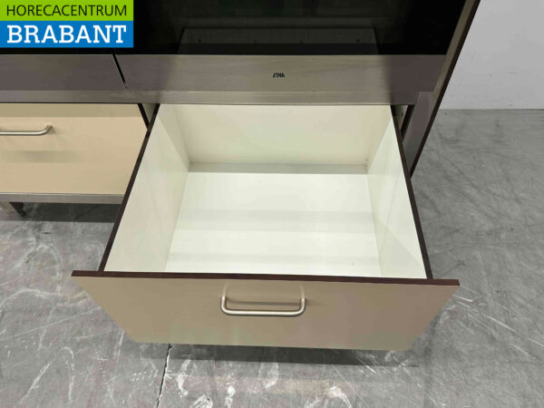 RVS Trespa Wandkast met 4 x Heteluchtoven Convectie Oven Afbakoven 230V Horeca - Afbeelding 5