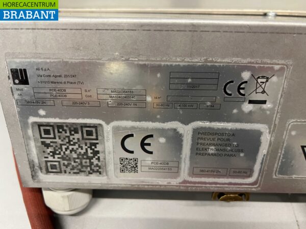 RVS Mareno 2 pits Drop-in elektrisch fornuis kookplaat 40 cm 400V Horeca - Afbeelding 4