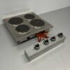 RVS Mareno 4 pits Drop-in elektrisch fornuis kookplaat 60 cm 400V Horeca - Afbeelding 2