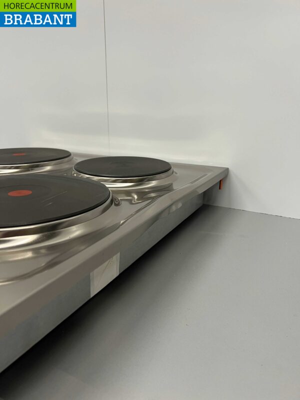 RVS Mareno 4 pits Drop-in elektrisch fornuis kookplaat 60 cm 400V Horeca - Afbeelding 4