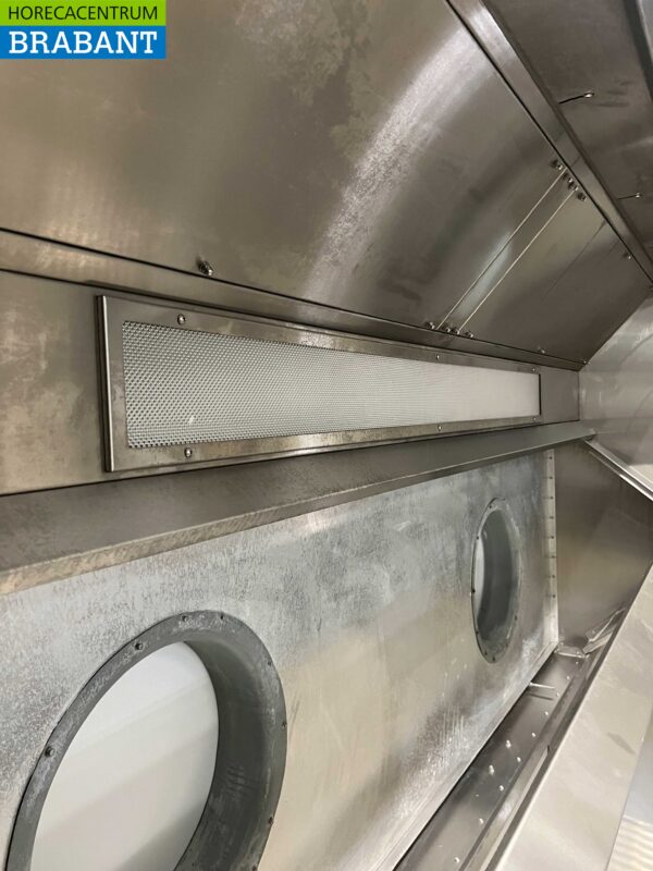 RVS Nu-air Inductie Afzuigkap Dampkap met lamellen filters 280 x 200 cm Box model Horeca - Afbeelding 4