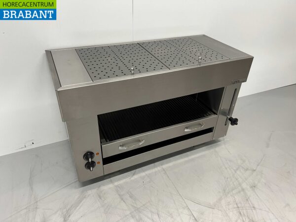 RVS Pitagrill Salamander grill 2 elementen 96 cm 400V Horeca - Afbeelding 2