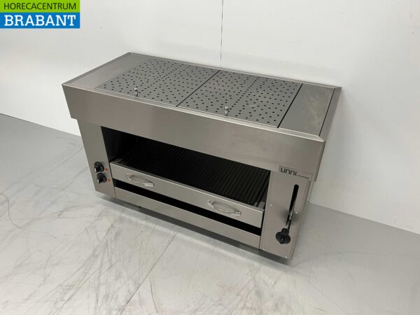 RVS Pitagrill Salamander grill 2 elementen 96 cm 400V Horeca - Afbeelding 3