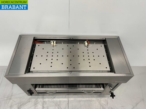 RVS Pitagrill Salamander grill 2 elementen 96 cm 400V Horeca - Afbeelding 4