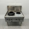 RVS Woktafel wokfornuis 2 branders 100 cm Gas Horeca