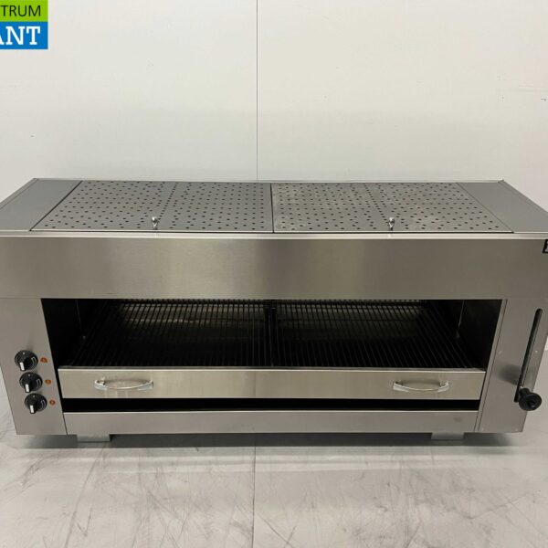 RVS Pitagrill Salamander grill 3 branders 129 cm 400V Horeca