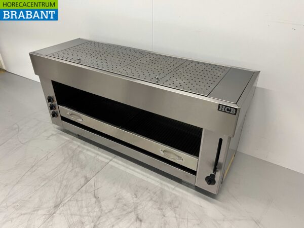 RVS Pitagrill Salamander grill 3 branders 129 cm 400V Horeca - Afbeelding 3