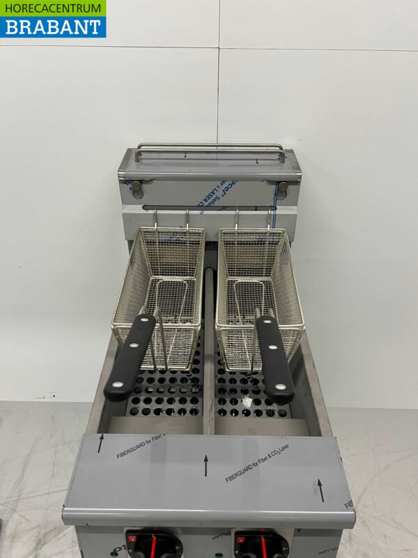 RVS Friteuse Frituur Premium-line 2 x 12,5 liter 400V Horeca - Afbeelding 4