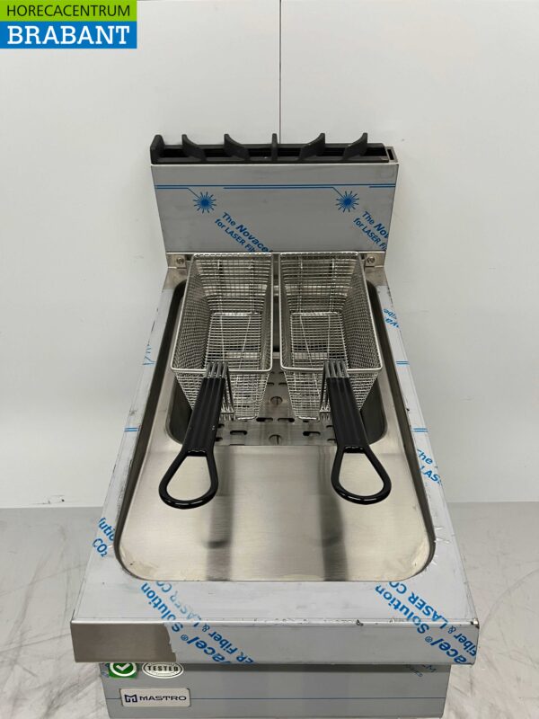 RVS Mastro Friteuse frituur 15 liter 15 kW GAS Horeca - Afbeelding 4