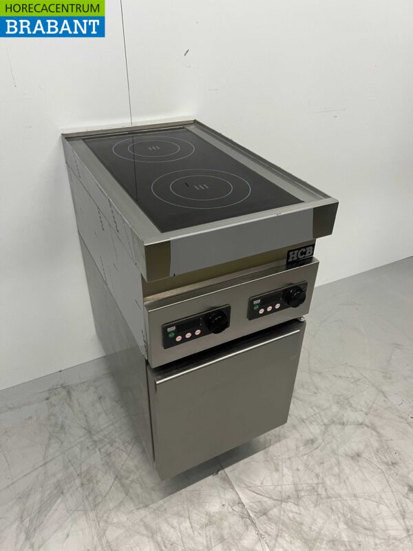 RVS Inductie fornuis kookplaat 2 pitten 7 kW 400V 40 cm - Afbeelding 2