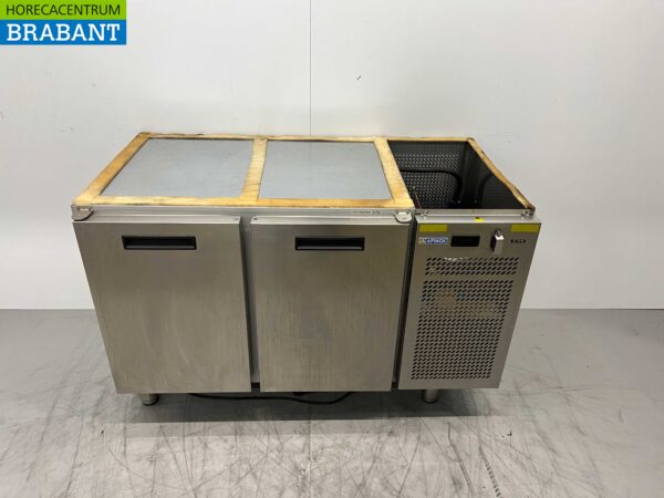 RVS Afinox Koelwerkbank 2 deuren 125,5 cm Bj. 2021 230V Horeca