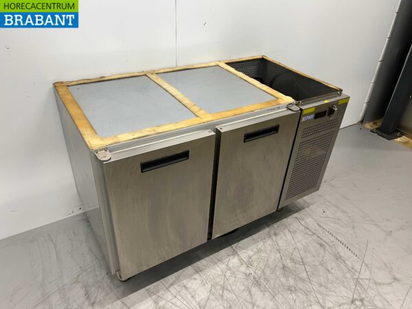 RVS Afinox Koelwerkbank 2 deuren 125,5 cm Bj. 2021 230V Horeca - Afbeelding 2