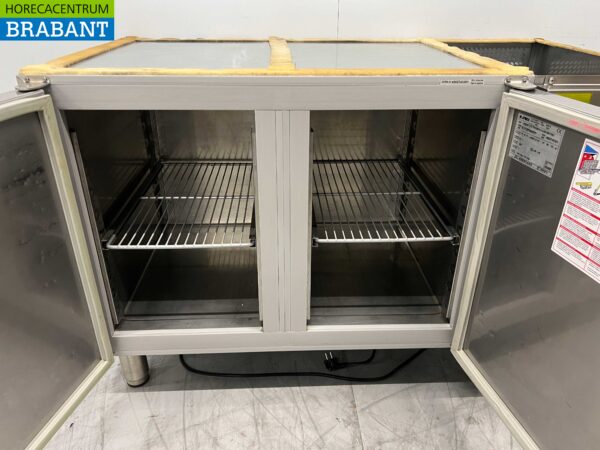 RVS Afinox Koelwerkbank 2 deuren 125,5 cm Bj. 2021 230V Horeca - Afbeelding 4