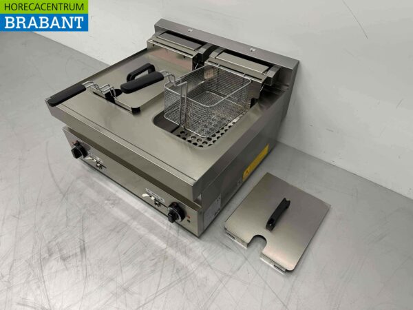 RVS Dubbele Friteuse Frituur 2 x 10 liter Premium-line 400V Horeca - Afbeelding 5