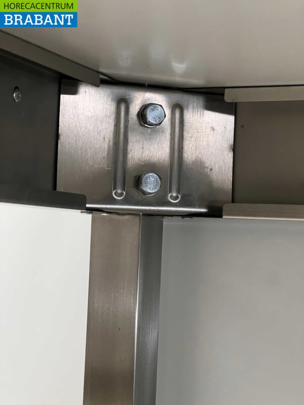 RVS Verrijdbare Werktafel Tafel Op Wielen 200 x 70 x 85 cm Horeca - Afbeelding 4