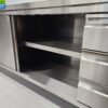 RVS Werkkast Premium-line Kast Werktafel 2 schuifdeuren en 3 laden 200 cm Horeca - Afbeelding 5