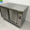 RVS Warmhoudkast Bordenwarmhoudkast 2 schuifdeuren Premium-line 120 cm Horeca - Afbeelding 2