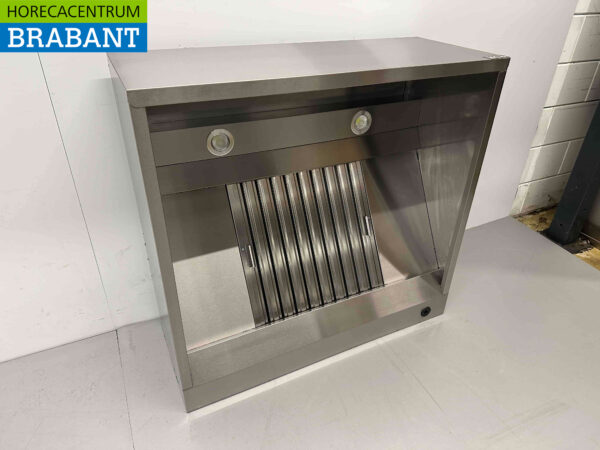 RVS Afzuigkap Dampkap met lamellen filters Premium-line 100 cm Box model Horeca - Afbeelding 4