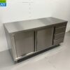 RVS Werkkast Kast Werktafel Premium-line 2 schuifdeuren en 3 laden 160 cm Horeca - Afbeelding 3