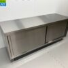 RVS Werkkast Kast 2 schuifdeuren Premium-line 200 cm Horeca - Afbeelding 3