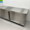 RVS Werkkast Kast 2 schuifdeuren Premium-line 200 cm Horeca - Afbeelding 2